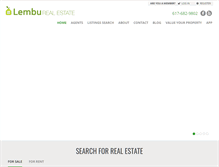 Tablet Screenshot of lemburealestate.com